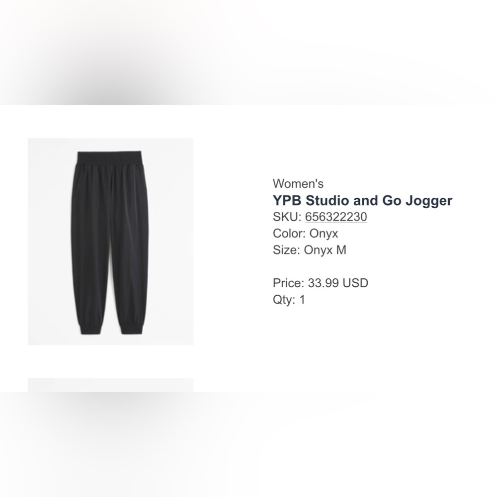 YPB Studio and go joggers